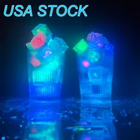 LED Buz Küpleri Değişim Işıkları Lambaları Yüksek Kaliteli Düğün Kutlama Suyu Sensörü Işık Parti Kaynağı için USALIGHT