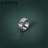 Кластерные кольца Обежьте 925 Стерлинговое кольцо Стерлингового серебра Минималистичное приливное Шаг Геометрическое открытие для женщин Роскошные украшенные подарки