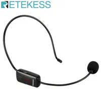 RETEKESS TR503 Wireless Microphone Condenser Headset Megaphone Radio Mic FM 87-108MHz Loudspeaker Teaching Meeting Guide