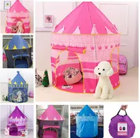 Tienda infantil Play House Casa plegable Yurt Prince Princess Juego Castle Indoor Crawling Room Juguetes para niños