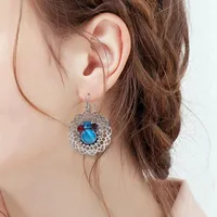 Dangle & Chandelier 5pcs/lot Ginger Snap Trendy Metal 12mm Button Earrings For Women Fashion Wholesale Jewelry 2021