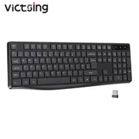 Victsing PC298 2.4G Clavier sans fil avec clavier numérique Clavier de clavier Compatible avec Windows 10/8/7 pour ordinateur portable