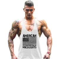 Canottiere da uomo Racerback Gym Abbigliamento Bodybuilding Stringer Top Uomo Fitness Singlets Cotton Stickey Shirt Stickout Sport