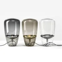 Nordic Glass Lampshade Tables Lamp Post Modern Desk for Living Room Office Decor Bedside Creative Lighting Design Light