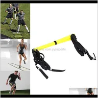 5 rung 10 Agility Ladder Cinturini in nylon per velocità calcio fitness piedi da calcio Attrezzature per esterni ECGVO QziR9