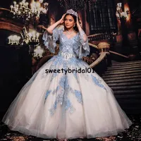 Luxe Quinceanera Jurk 2022 Crystal Beads Kant Geappliceerd Sweet 16 Dresses Off The Shoulder Vestidos de XV 15 Años