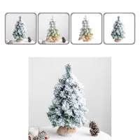 Dekoracje świąteczne Flocking Atrakcyjne Praktyczne Estetyczne Drzewo Wyświetlacz Multicolor Handicraft Realistyczne dla prezentów