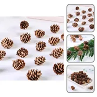Decorative Flowers & Wreaths Easy Use Lightweight Hanging Artificial Pinecone For Festival