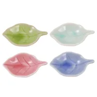 Pendant Necklaces 4pcs Essential Oil Holding Dishes Ceramic Fragrance Diffuser Storage Trays