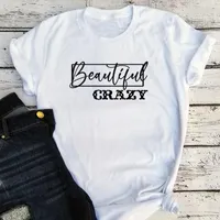 Beautiful Crazy Shirt Vintage Woman 2021 Country Music Tshirt Summer Plus Size Life Graphic Tee Women Sexy Tops XL Women&#039;s T-Shirt