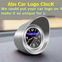 Decoraciones de interiores Reloj Panel de automóvil ABS OCLock Sports Time Máquina en la decoración Hymoneter Auto Termoneter Hygrometro