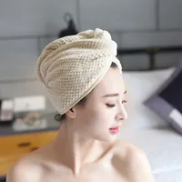 Magic Microfaser Badetuch Hair Trockene Schnelltrocknung Dame Badetuch Weiche Dusche Kappe Hut für Dame Turban Head Wrap Bathing Tools