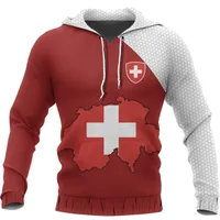 Men&#039;s Hoodies & Sweatshirts Switzerland Map Special Hoodie 3D Printed Casual Autumn Unisex Hoodi Dropship Zipper Pullover Women&#039;s Sweatshirt