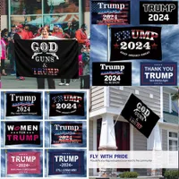 Nouveau drapeau imprimé numérique 3D 90 * 150cm Taille Support Trump US Publical Election Bannière Grossiste