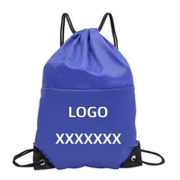 Bag Packing Bags Sports Advertisement Present Supermarket Pull-Belt Drawstring Duffel