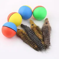 Cat Toys Dog Weasel Motorized Funny Rolling Ball Pet Appears Jump Moving Alive Toy