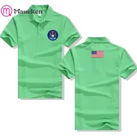 2021 ABD DEĞERLENDİRME Amerikan Michigan Polo T-Shirt Erkekler Kısa Kollu Baskılı Ülke Pamuk Ulus Takım Bayrak ABD T Shirt H0913