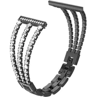 Watch Bands Stainless Steel Band For Garmin Venu Move Active Forerunner 245 645 Diamond Strap Vivoactive 3 4 Bracelet 20 22mm