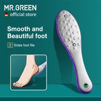 Mr.Green Pedicure Foot Care Tools File Piedio File Rasps Callus Dead Foot Pelle di cura della pelle Set di rimozione Acciaio inossidabile Due lati professionali 220301