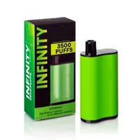 2022 Infinity 3500 Puffs engångsgiltig cigarettvape enhet 1500mAh batteri 12 ml patronstarter kit extra ultra elf