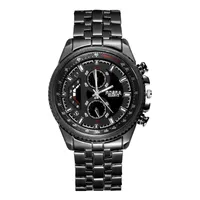 腕時計メンズスポーツウォッチトップROSRA黒ファッションミリタリー腕時計クラシック5