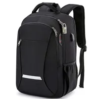 Backpack Durable Water Resistant College School Laptop Bag For Women Fits 15.6 Inch Computer And Notebook, Black