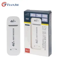 Tianjie 3G 4G GSM UMTS LTE USB WiFi Modem Dongle Adaptador de Rede de Carro com Slot SIM 210607