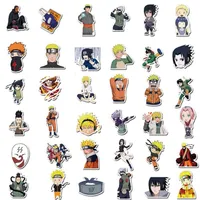 100 Stks pak Naruto Stickers Anime Cijfers Uzumaki Kakashi Uchiha Sasuke Waterdichte Laptop Skaterboard Bagage Case Sticker BNPZ