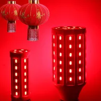 Lâmpadas LED crescer luz para estufa lanterna vermelho milho e26 e14 b22 bulbo ac 220v 110v dc 12v 24v-60v smd 5730 lâmpada crescente