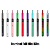 100% Original Dazzleaf Ezii Mini Wax Starter Kit 380mAh Preheat Battery Quartz Coil Glass Cartridge Dab Concentrate Vaporizer carts Vape Pen Genuine