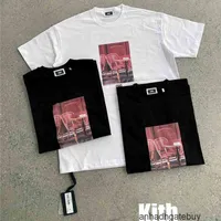 2021SS Kith T-Shirt Uomo Donna 1: 1 T-shirt di alta qualità Tessuto pesante Kith Tee Tag Label Topsx5yc
