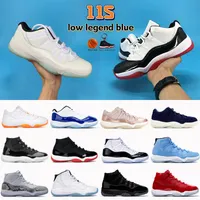 Mens 농구 신발 11s jumpman 11 jubilee 25 주년 기념 bred 콩코드 96 모자와 가운 밝은 감귤 류의 전설 푸른 남성 여성 스포츠 스니커즈