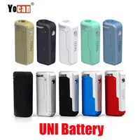 Original Yocan UNI Box Mod 650mAh Preheat Variable Voltage VV Battery 10 Colors For 510 Thick Oil Vape Cartridge Ecig Mods 100% Au290r