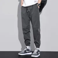 Calças masculinas SZMXSS 2021 Hip Hop Jogadores Carga Homens Harem Calças Multi-Pocket Man Jeans Sweetpants Streetwear Mens Casuais S-XXL