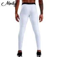 Summer Men Yoga Pantaloni Pantaloni Sport Leggings Allenamento Fitness Running Gym Tights Middle Aumento Stretch Solid SportSwear Uomo
