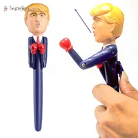 Trump Talking Toy Toy Boxing Pen Stress Relieve Talking Pen Trump Real Voices para Navidad Año Nuevo Regalos a amigos familiares BS07