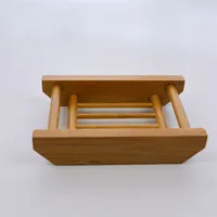 Désintes de savon en bambou 9 styles Natural Ellipse Face Hole Soaps Box Durable Strong Conteneur pour salle de bain 6 6qh Q2