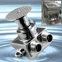 Grifos de lavabo de baño 1pcs Interruptor de control de pedal de piso Válvula de grifo de grifo de cobre de cobre Agua fría El1