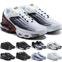 TN Artı 3 Koşu Ayakkabıları Erkekler Kadınlar Gümüş Kırmızı Üç Kişilik Beyaz Siyah Lazer Mavi Volt Glow Erkek Bayan Nefes Sneakers Eğitmenler Açık SporlarScarpa