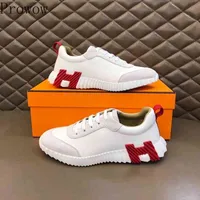 New Men Shoes Lace Up Genuine Leather Sneaker Round Toe Designer 's Luxury Sneakers Brand Fashion