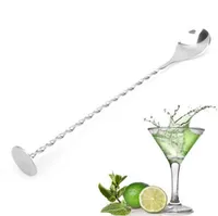 Bar Tools Barware Kitchen, Dining & Home Garden Stainless Steel Threaded Spoon Swizzle Stick Coffee Cocktail Wine Spoons Bartender Tool Drop