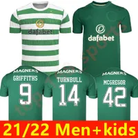 2021 2022 Celtic Soccer Jerseys Fans 21/22 McGregor Griffiths Edouard Brown Duffy Duffy Turnbull Christie Chemise de football Hommes Enfants Kit Kit