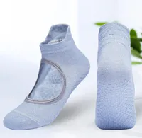 Chaussettes de yoga Femmes Tour ronde Coton sans slip Sports durables Toe-chaussettes Ventilation Pilates Balte-Ballet Sox SOCK SOCK Pantoufles avec adhérence