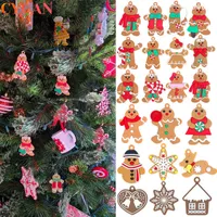 Weihnachtsdekoration Lebkuchen Mann Weihnachtsbaum Ornamente Hängen Weihnachten Puppe Anhänger Navidad 2021 Natal Dekoration Noel