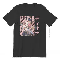 Genshin Impact Action Role-Playing Game Diona Men Camisa Streetwear Anime T Shirt Cool Tshirt Short Sleeve Y0901