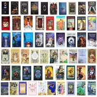 200 Stijl Tarot Cards Games Oracle Golden Art Nouveau The Green Witch Universal Celtic Thelema Steampunk Board Dek Gyq