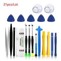 21 in 1 Mobile Phone Repair Tools Kit Spudger Pry Opening Tool Screwdriver Set for iPhone X 8 7 6S 6 Plus Tablets Hand Toolling Kits