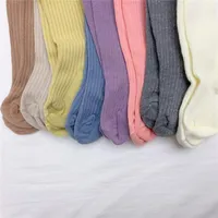 Leggings meia-calça milancel 2022 roupas de bebê cany cor meninas 8 cores puro algodão nascido