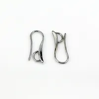100X DIY Making 925 Sterling Silver Jewelry Findings Hook Earring Pinch Bail Ear Wires For Crystal Stones Beads 1132 Q2