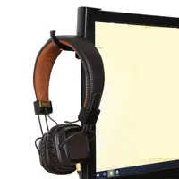 Porta cuffia Universale Auricolari Accessori Auricolare Gancio A Gancio con Adesivo del nastro per Desk PC Display Monitor